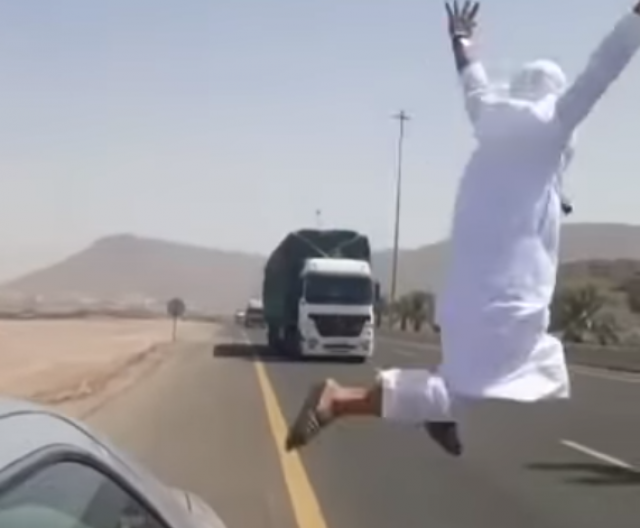Skočio je pred kamion koji je jurio auto-putem... / VIDEO