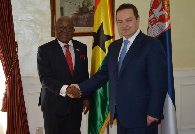 Serbian FM receives Ghana's parliament speaker