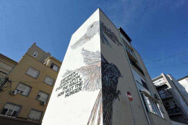 Otkriven mural izraelskih umetnika u Fruškogorskoj ulici /FOTO