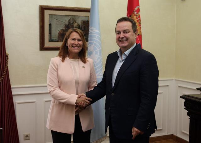 Dacic receives UNOPS chief