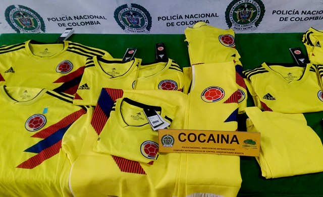 Presretnuti kolumbijski dresovi natopljeni kokainom