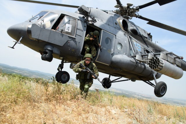 Serbian soldiers at Slavic Brotherhood exercise in Russia