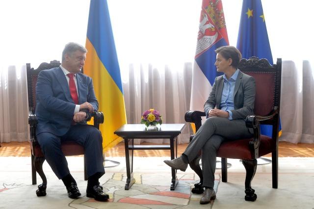 Serbian PM speaks with visiting Ukrainian president