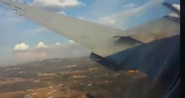 Procurio snimak pada aviona u blizini Pretorije / VIDEO