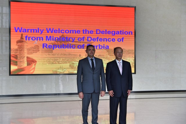 Serbian defense minister visiting China