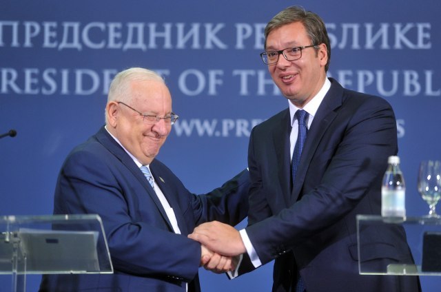 Vucic meets with Israel's Rivlin, talks about Croat crimes