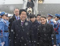 Japanese PM Shinzo Abe is seen in Belgrade in January 2018 (Tanjug, file)