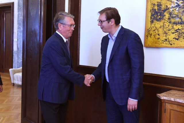 Serbian president and Russian ambassador meet in Belgrade