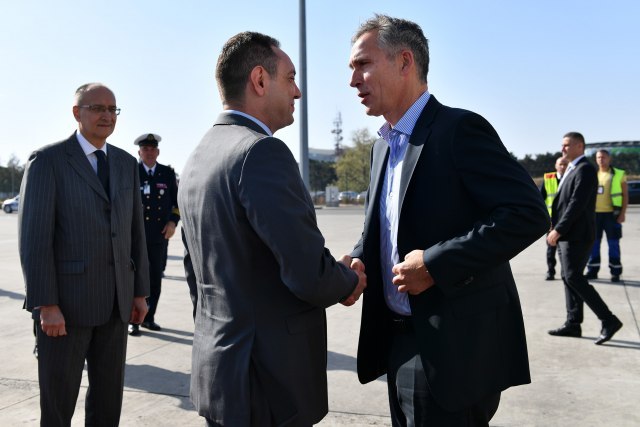 NATO chief visiting Serbia