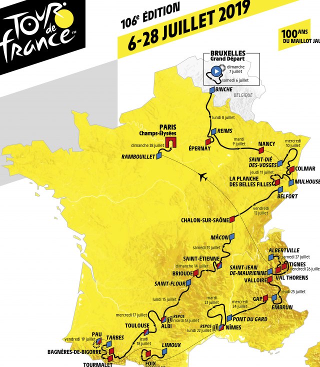 Tur d'Frans: 3.460 km, 30 uspona za 23 dana VIDEO