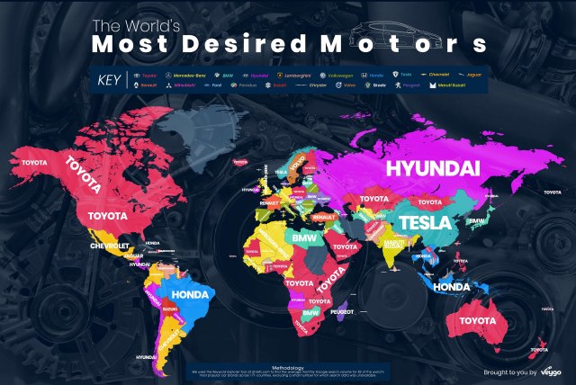 Koje marke automobila se najviše "guglaju" u svetu?