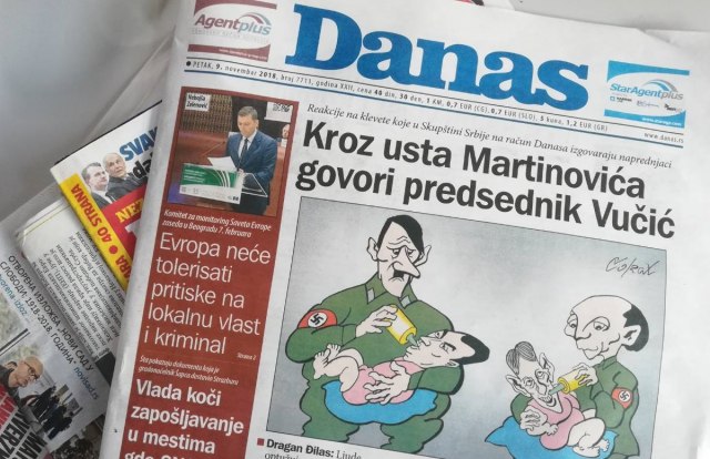 Vučić o karikaturi: Ja Hitler? Šta ćete, to je demokratija