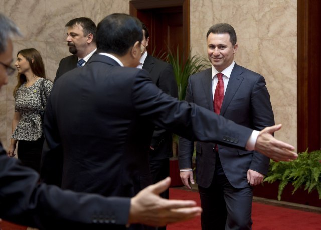 Gruevski (R) is seen in this file photo (Getty Images)