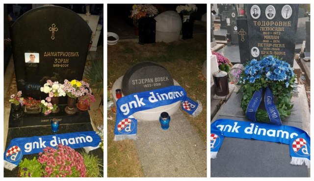 Otkud šalovi zagrebačkog Dinama na grobovima u Beogradu?