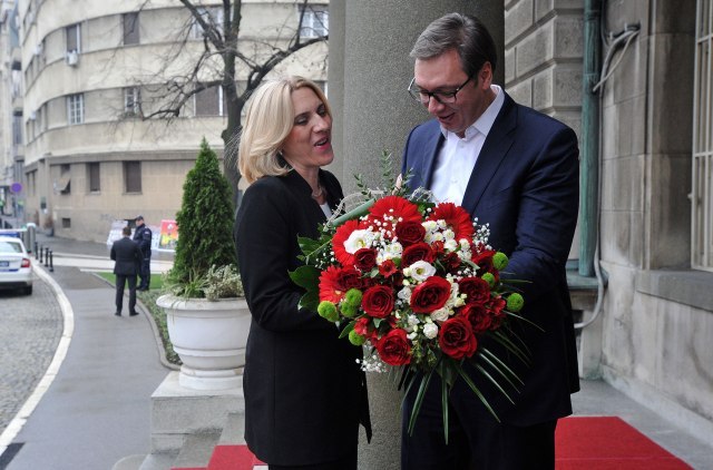 Vucic receives new RS President Cvijanovic