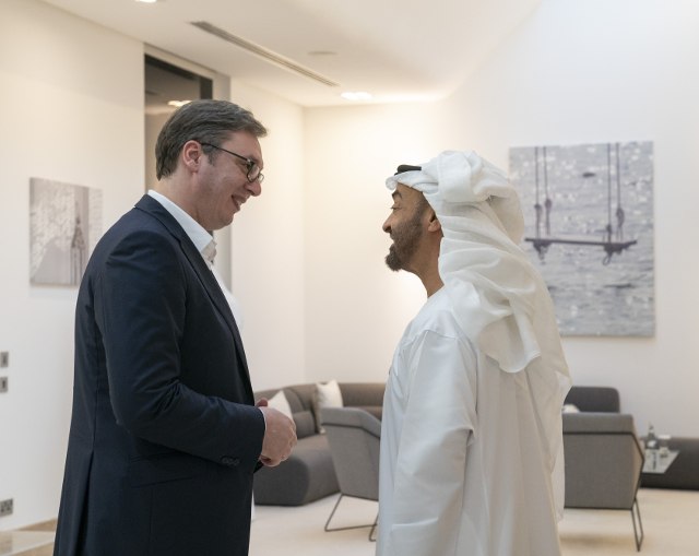Serbian president meets with crown prince of Abu Dhabi