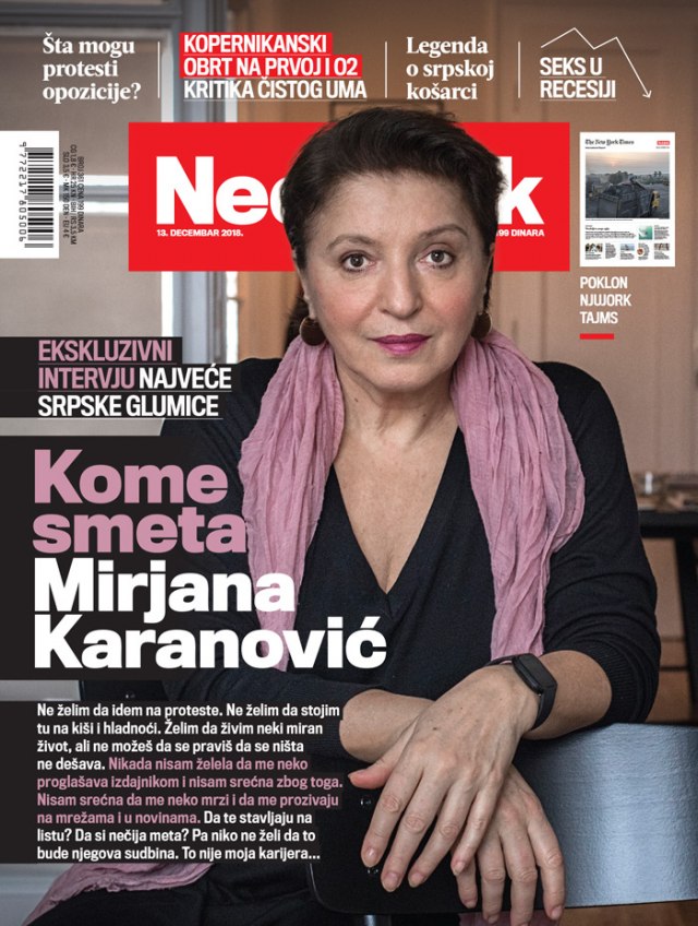 Nedeljnik: Kome smeta Mirjana Karanović