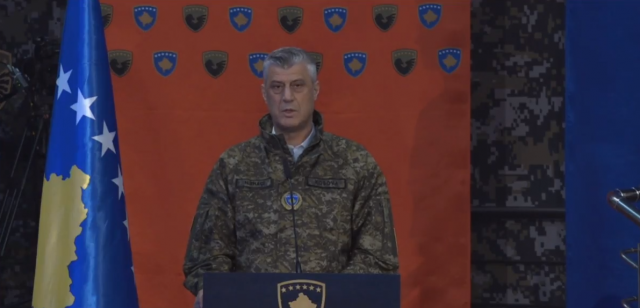 Ceremonija u Prištini, Tači u uniformi VIDEO
