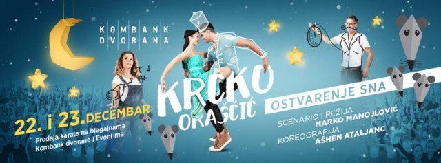 Premijera novogodišnjeg spektakla "Krcko Orašèiæ" u Kombank Areni