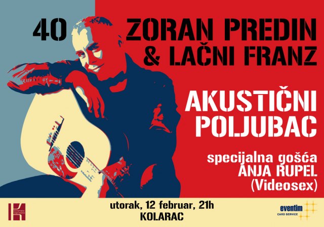 Anja Rupel gošća beogradskog koncerta Zorana Predina i Lačnog Franca