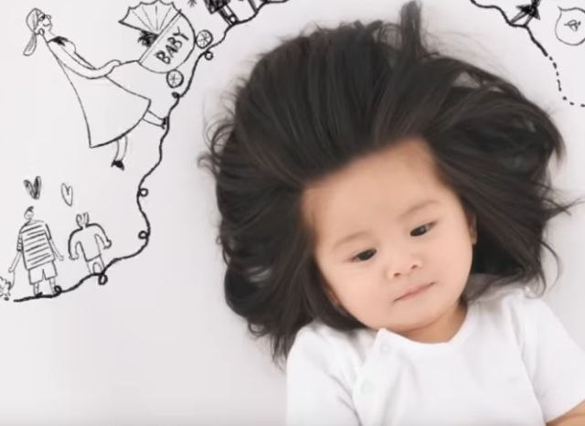 Zvezda Instagrama: Beba koja je zbog svoje kose postala glavni lik reklama za šampone