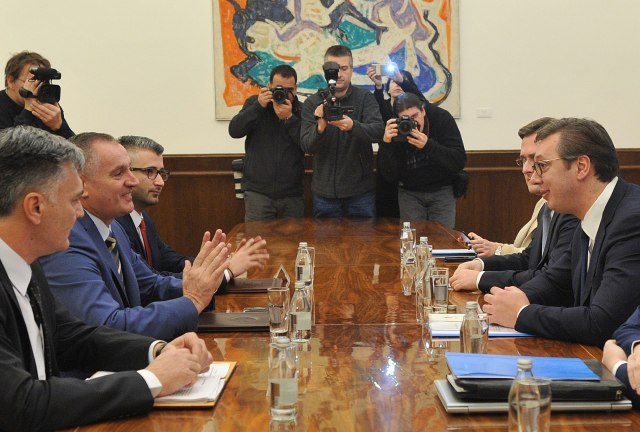 Serbian president receives Serb Republic's prime minister
