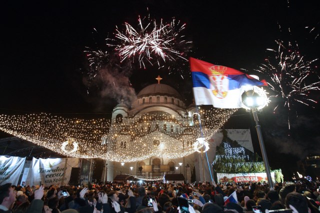 Srpska nova godina doèekana uz vatromet i muziku