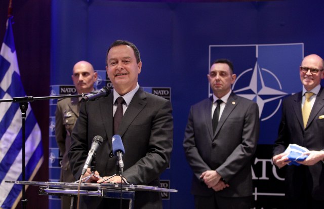 Serbian FM speaks at NATO contact embassy ceremony
