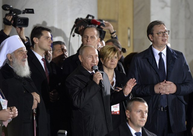 Αποτέλεσμα εικόνας για PUTIN IN BELGRADE ST SAVA CHURCH