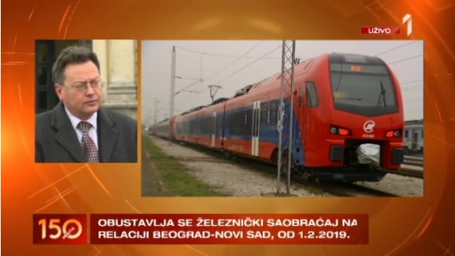 Ukinut BG-Novi Sad: "Rok za prugu 4 godine, neæe sve vreme" VIDEO