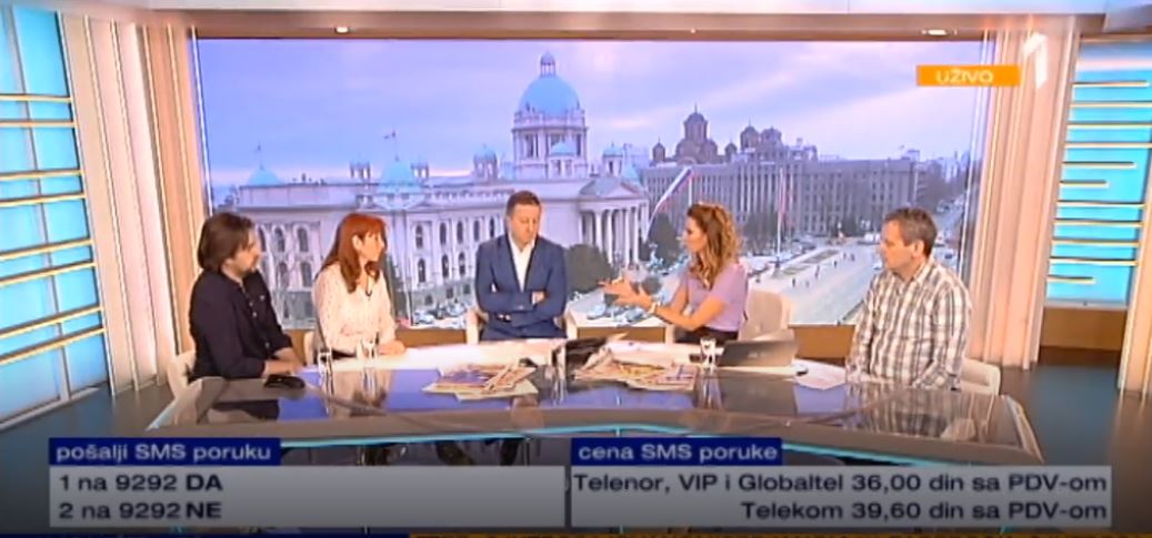 Burno u studiju Prve: 