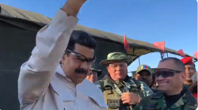 Maduro na vojnim vežbama, 