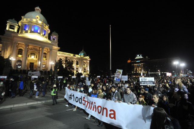 Protest "Jedan od pet miliona" u Beogradu