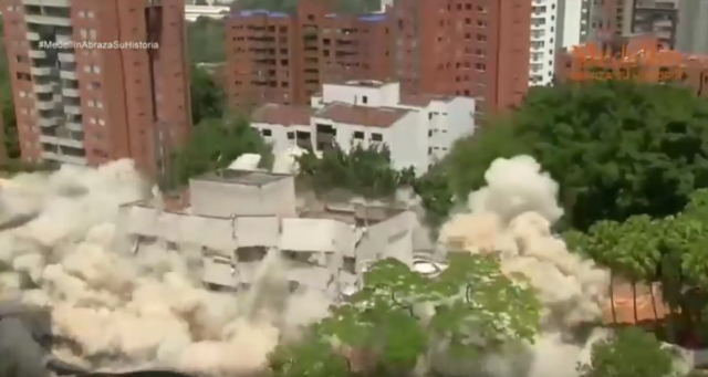 Dignuta u vazduh zgrada u kojoj je živeo Eskobar VIDEO