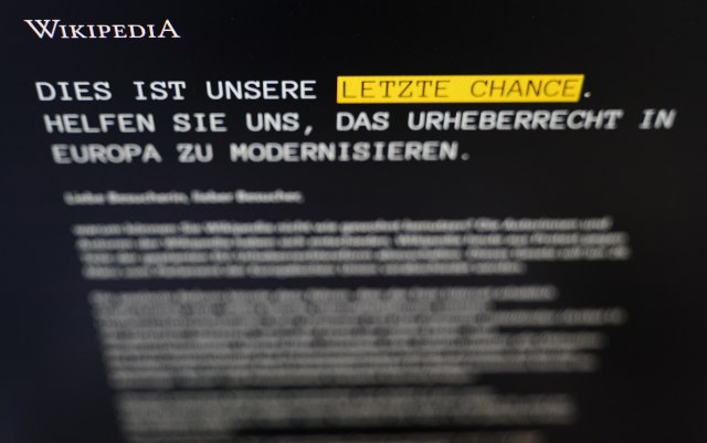Nemaèka Vikipedija "u crnini"
