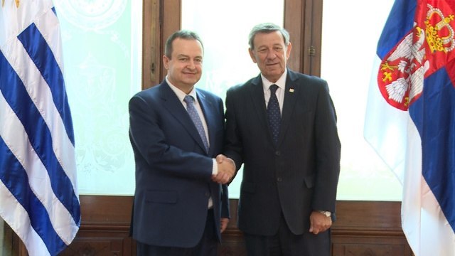 Serbian FM meets with Uruguayan counterpart