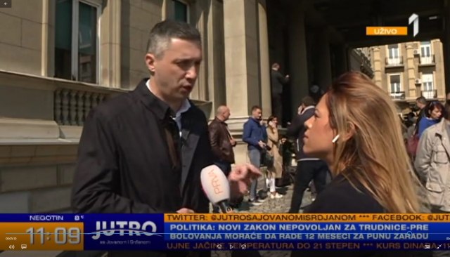 Novinarka TV Prve na meti Obradovića: 