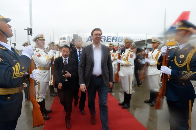 Vučić stigao u Peking FOTO