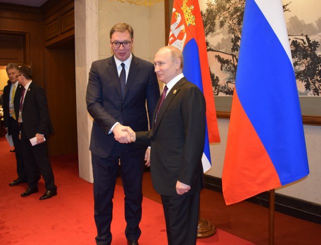 Serbian and Russian presidents meet in Beijing
