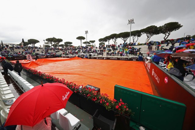 Kiša odlaže tenis u Rimu – organizatori ne vraćaju novac za ulaznice