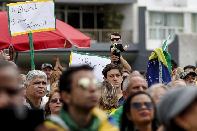 Brazil: Pristalice predsednika Bolsonara na ulicama