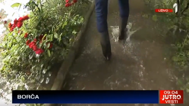 Borèa u vodi: Prizori iz beogradskog naselja pokazuju razmeru štete VIDEO