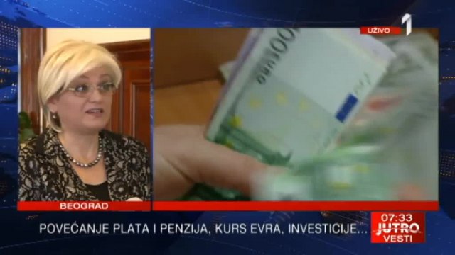 Tabaković: Tačno je - plate i penzije biće povećane do kraja godine VIDEO