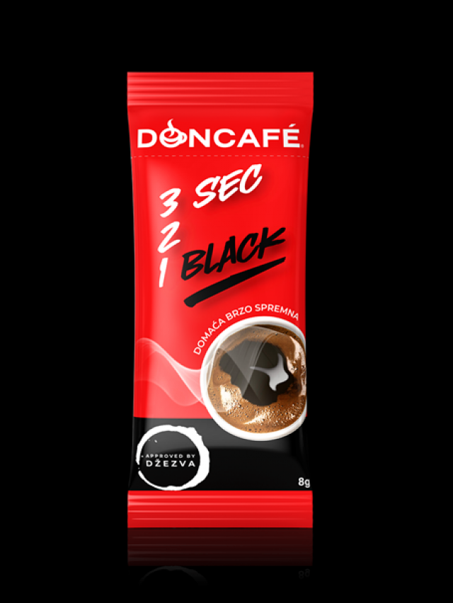 Doncafé 3 sec 2 1 black - jedina 100% turska kafa za brzu i laku pripremu!