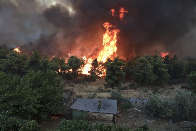 Požari haraju Grčkom: Vanredno na Eviji, zatražena pomoć EU VIDEO/FOTO