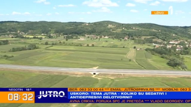 Ekskluzivno: Ovako iz vazduha izgleda novi auto-put Miloš Veliki VIDEO