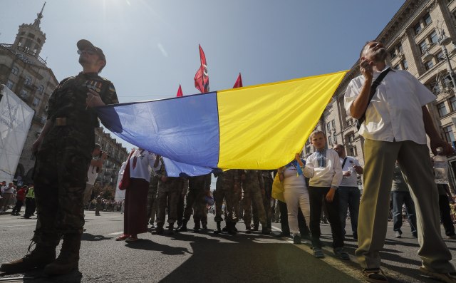 Nezvanična parada u Kijevu povodom dana nezavisnosti