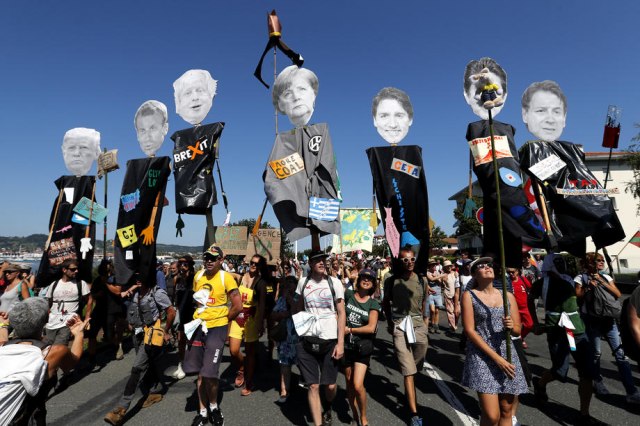 Demonstracije protiv samita G7; Tusk: Težak test za jedinstvo i solidarnost