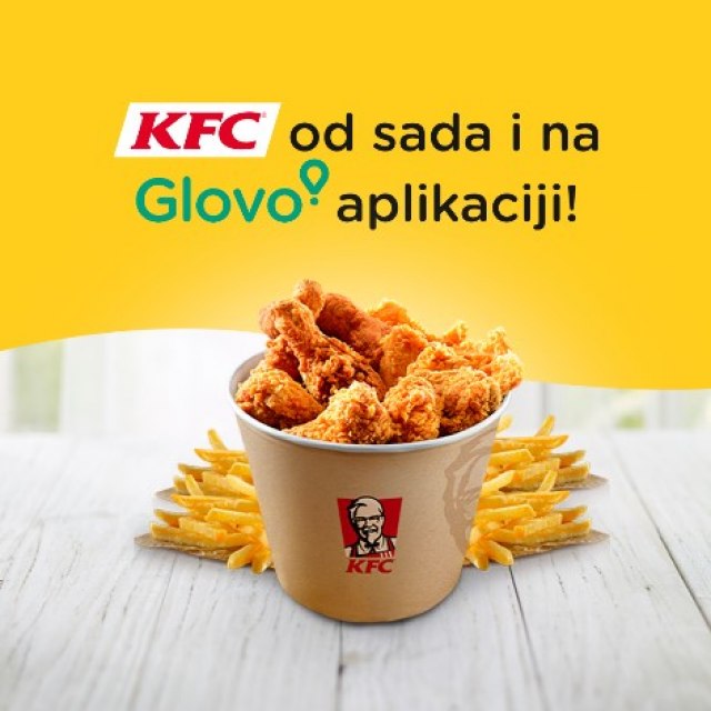 Glovo je ostvario saradnju sa lancem KFC Srbija za lakšu i bržu dostavu najpoznatije piletine!