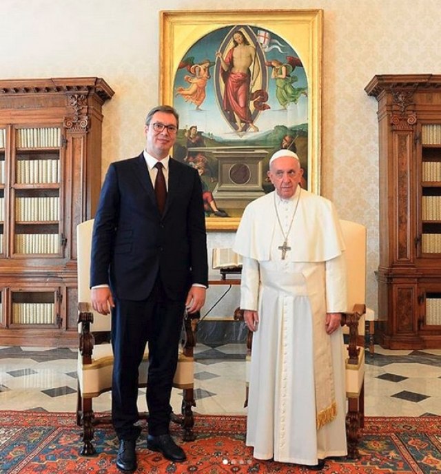 Vučić: Vatikan će čuvati svoju poziciju o Kosovu VIDEO